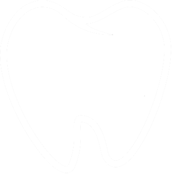 white tooth outline